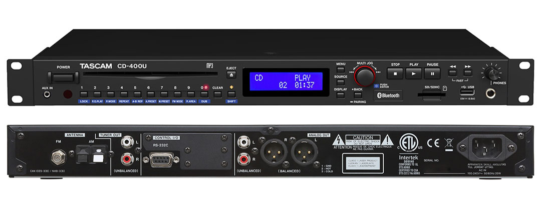 TASCAM CD-400U 媒體播放器