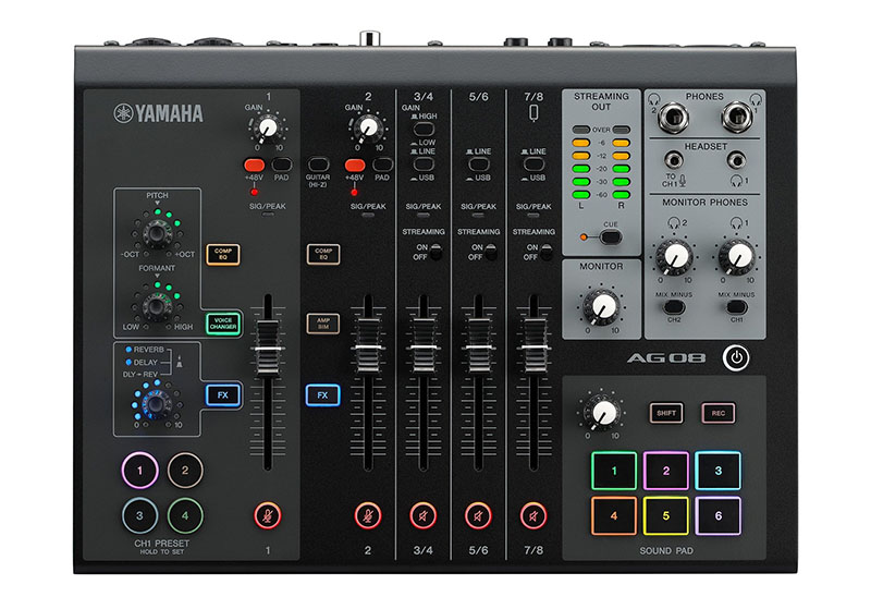 Yamaha AG08 直播專用模擬調(diào)音臺 Yamaha AG08 直播專用模擬調(diào)音臺