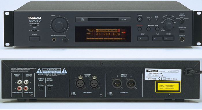 TASCAM MD-350 MD播放器
