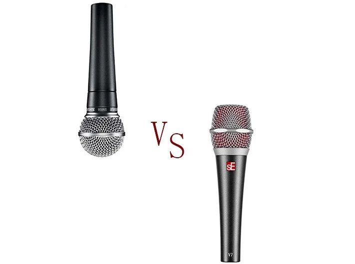 動圈話筒 PK:sE V7 與 Shure SM58 誰能更清晰地捕捉聲音的「慧尾」