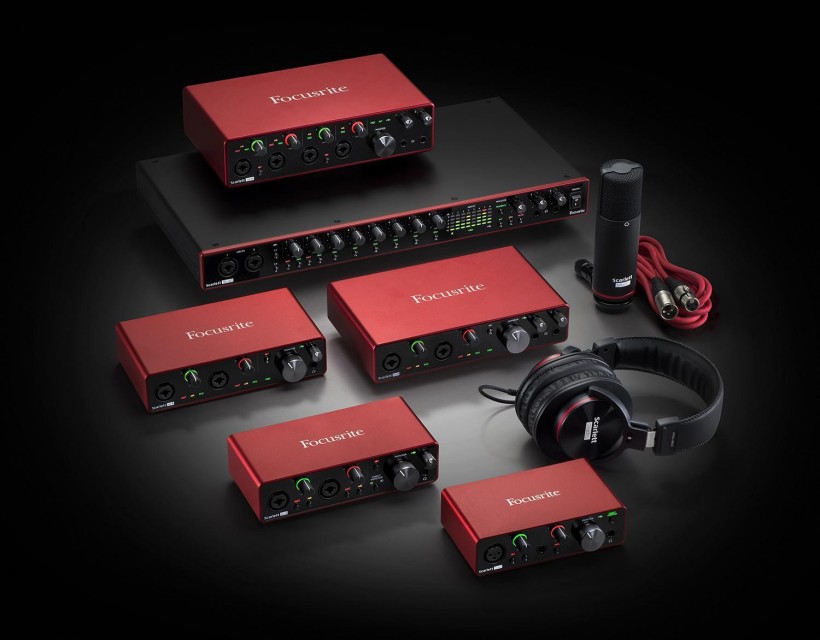 Focusrite 發(fā)布第三代 Scarlett 音頻接口系列，USB-C 接口 + 24 / 192 配置