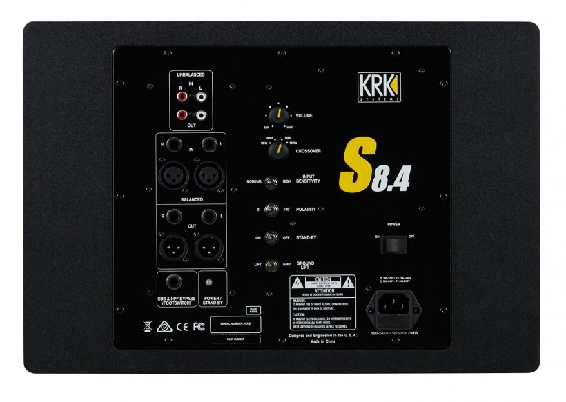 KRK 發(fā)布新一代低音音箱系列 S8.4、S10.4 和 S12.4